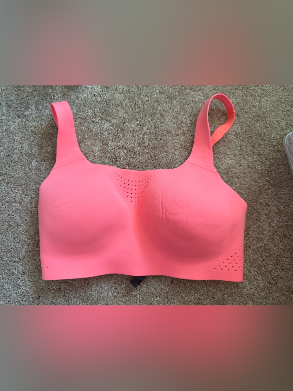 Victoria's Secret Neon Coral Wireless Sports Bra